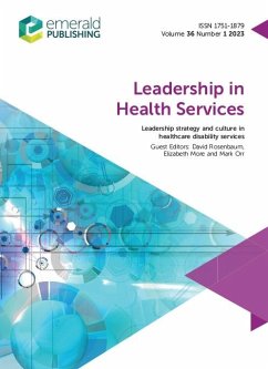 Cover Leadership strategy and culture in healthcare disability services (eBook, PDF)