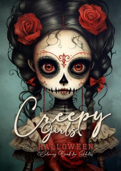 Creepy Girls Halloween Coloring Book for Adults - Publishing, Monsoon;Grafik, Musterstück