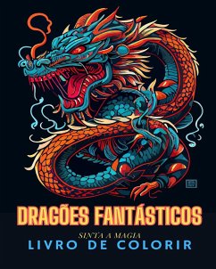 Livro de colorir para adultos de dragões de fantasia (estilo japonês) - Books, Adult Coloring
