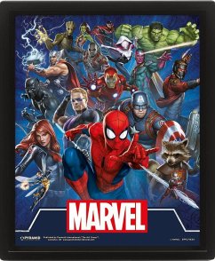 MARVEL (CINEMATIC ICONS) 3D PRINT - FRAMED