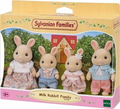 Cover Sylvanian Families 5706 - Milchhasen Familie 4er Set