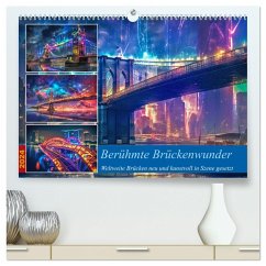 Berühmte Brückenwunder (hochwertiger Premium Wandkalender 2024 DIN A2 quer), Kunstdruck in Hochglanz