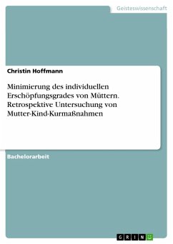 Minimierung des individuellen Erschöpfungsgrades von Müttern. Retrospektive Untersuchung von Mutter-Kind-Kurmaßnahmen (eBook, PDF) - Hoffmann, Christin