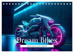 Dream Bikes - Motorräder aus der Zukunft (Tischkalender 2024 DIN A5 quer), CALVENDO Monatskalender