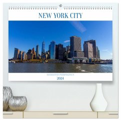 New York City Manhattan Perspektiven (hochwertiger Premium Wandkalender 2024 DIN A2 quer), Kunstdruck in Hochglanz