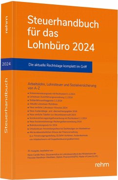 Steuerhandbuch für das Lohnbüro 2024 - Meer, Marie Camille