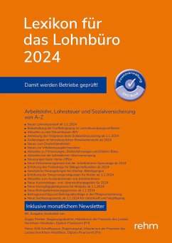 Lexikon für das Lohnbüro 2024 - Schönfeld, Wolfgang;Plenker, Jürgen;Schaffhausen, Heinz-Willi