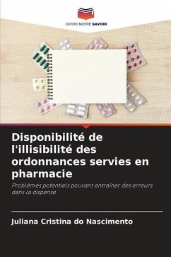 Disponibilité de l'illisibilité des ordonnances servies en pharmacie - do Nascimento, Juliana Cristina