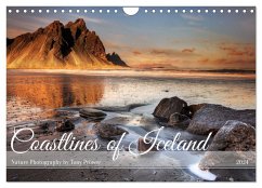 Coastlines of Iceland - nature photography (Wall Calendar 2024 DIN A4 landscape), CALVENDO 12 Month Wall Calendar
