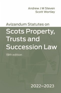 Avizandum Statutes on Scots Property, Trusts & Succession Law (eBook, PDF)