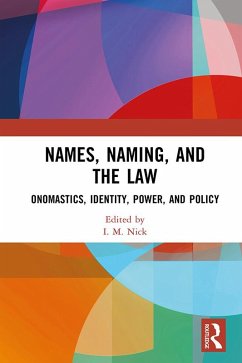 Cover Names, Naming, and the Law (eBook, PDF)