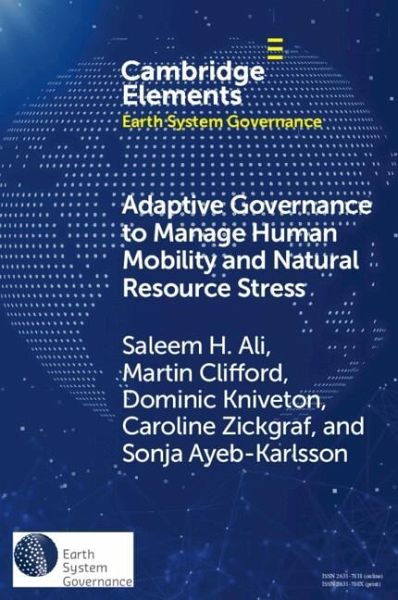 Adaptive Governance to Manage Human Mobility and Natural Resource Stress (eBook, PDF)