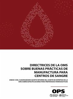 Cover Directrices de la OMS sobre buenas prácticas de manufactura para centros de sangre (eBook, PDF)