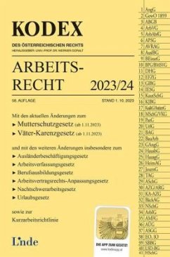 KODEX Arbeitsrecht 2023/24 - Stech, Edda;Ercher-Lederer, Gerda