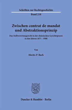 Zwischen contrat de mandat und Abstraktionsprinzip. - Bach, Moritz P.