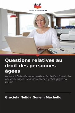 Questions relatives au droit des personnes âgées - Gonem Machello, Graciela Nélida