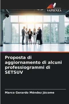 Proposta di aggiornamento di alcuni professiogrammi di SETSUV - Méndez Jácome, Marco Gerardo