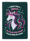 I Wish I Was A Unicorn Embroidered Journal