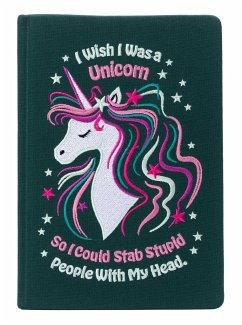 I Wish I Was a Unicorn Embroidered Journal - Insight Edtiions