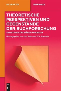 Cover Theoretische Perspektiven und Gegenstände der Buchforschung (eBook, ePUB)
