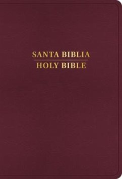 Rvr 1960/KJV Biblia Bilingüe Letra Grande, Borgoña Imitación Piel Con Índice (Edición 2024)