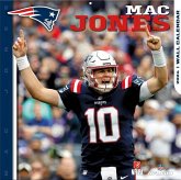 New England Patriots Mac Jones 2024 12x12 Player Wall Calendar
