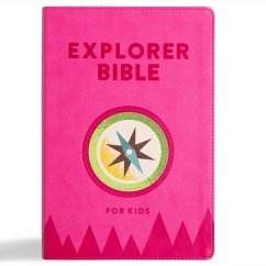 KJV Explorer Bible for Kids, Bubble Gum Leathertouch - Holman Bible Publishers