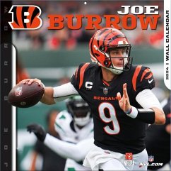 Cincinnati Bengals Joe Burrow 2024 12x12 Player Wall Calendar