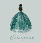 Quinceanera Guest Book with green dress (hardback)