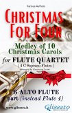 G Alto Flute part (optional) Flute Quartet Medley "Christmas for four" (eBook, ePUB)