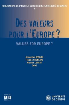 Cover Des valeurs pour l'Europe ? (eBook, PDF)