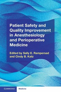 Cover Patient Safety and Quality Improvement in Anesthesiology and Perioperative Medicine (eBook, ePUB)
