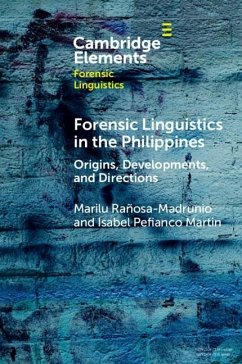 Forensic Linguistics in the Philippines (eBook, ePUB) - Ranosa-Madrunio, Marilu; Martin, Isabel Pefianco