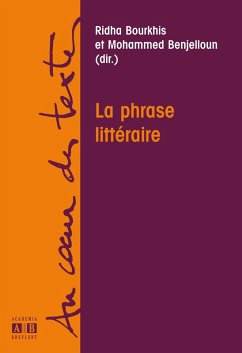 Cover LA PHRASE LITTERAIRE (eBook, PDF)