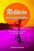 Meditación para principiantes (eBook, ePUB)