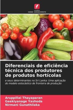 Diferenciais de eficiência técnica dos produtores de produtos hortícolas - Thayaparan, Aruppillai;Yashoda, Geekiyanage;Gunathilaka, Nirmani