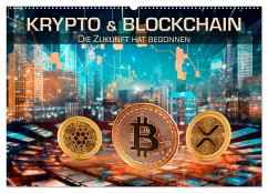 Krypto und Blockchain (Wandkalender 2024 DIN A2 quer), CALVENDO Monatskalender