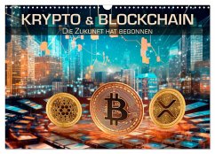Krypto und Blockchain (Wandkalender 2024 DIN A3 quer), CALVENDO Monatskalender