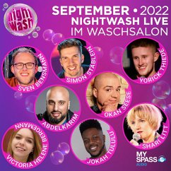 NightWash Live - September 2022 (MP3-Download) - Stäblein, Simon; Bensmann, Sven; Tululu, Jokah; Bergmann, Victoria Helene; Thiede, Yorick; Seese, Okan; Litt, Shari; Abdelkarim