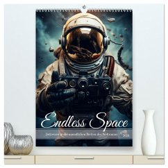Endless Space - Zeitreisen in die unendlichen Weites des Weltraums (hochwertiger Premium Wandkalender 2024 DIN A2 hoch), Kunstdruck in Hochglanz - HollywayArt