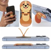 zipgrips Puppy (Hund)   2 in 1 Handy-Griff & Aufsteller   Sicherer Griff   Halter für Smartphones   Perfekte Selfies   I