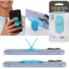 Cover zipgrips Blue Geometrical   2 in 1 Handy-Griff & Aufsteller   Sicherer Griff   Halter für Smartphones   Perfekte Selfies