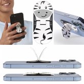 zipgrips Zebra   2 in 1 Handy-Griff & Aufsteller   Sicherer Griff   Halter für Smartphones   Perfekte Selfies   Ideal fü