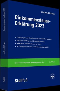 Einkommensteuer-Erklärung 2023 - Schalburg, Martin;Dörflinger, Nina
