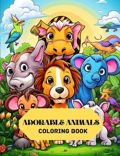 Cover Adorable Animals Coloring Book
