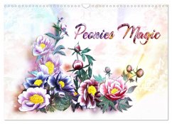 Peonies Magic (Wall Calendar 2024 DIN A3 landscape), CALVENDO 12 Month Wall Calendar - Djeric, Dusanka