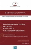 Les observables en analyse de discours (eBook, PDF)