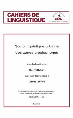 Cover Sociolinguistique urbaine des zones créolophones (eBook, PDF)