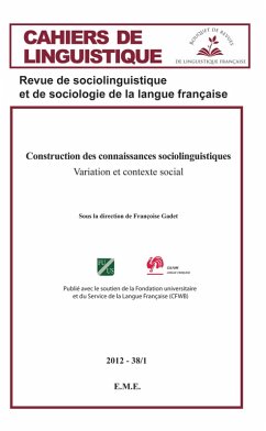 Cover Construction des connaissances sociolinguistiques (eBook, PDF)