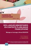 Langues minoritaires en contexte plurilingue francophone (eBook, PDF) Langues minoritaires en contexte plurilingue francophone (eBook, PDF)